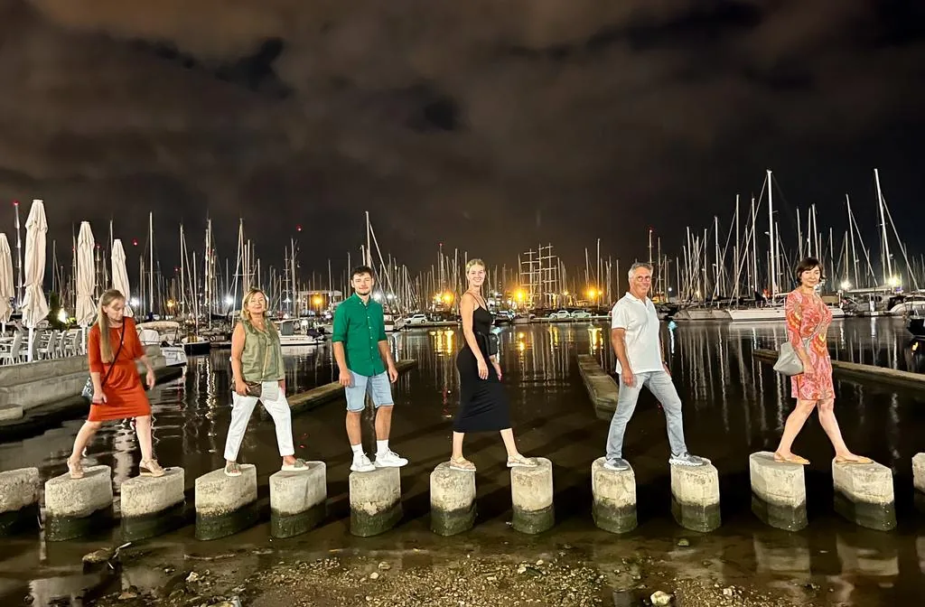 Teamausflug am Hafen