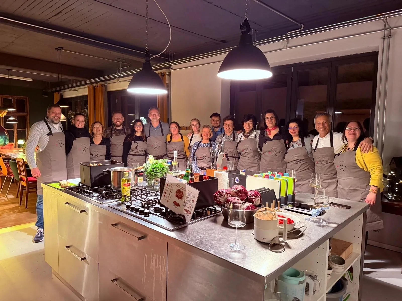 Das Team beim Kochkurs